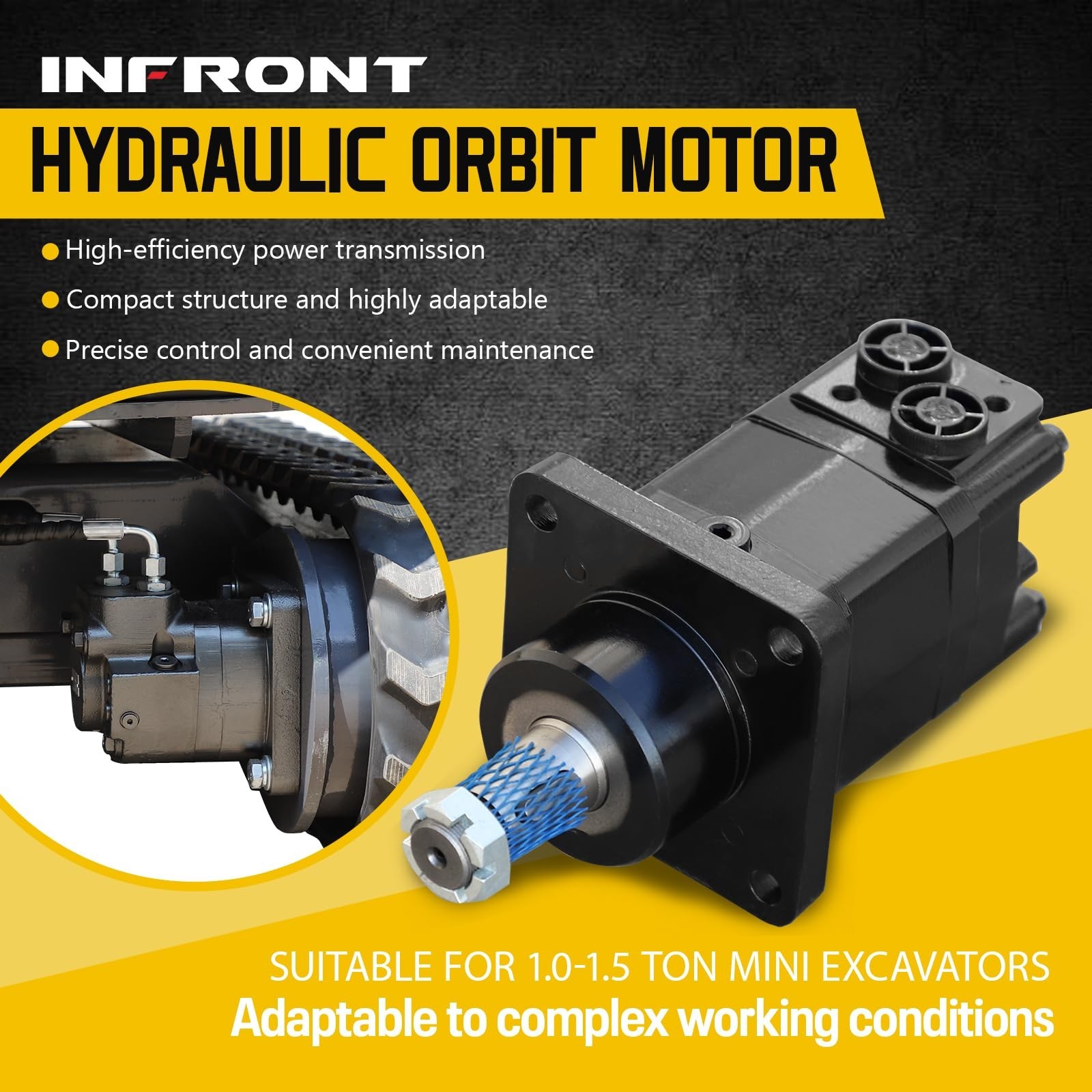 Hydraulic drive motor, suitable for 1.0-1.5 ton excavators manufactured in China