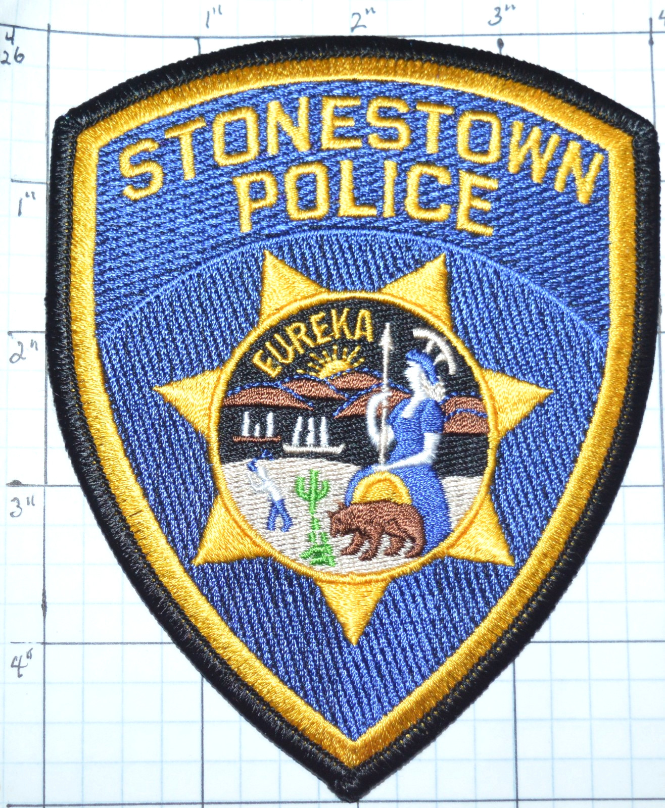 CALIFORNIA, STONESTOWN POLICE DEPT PATCH