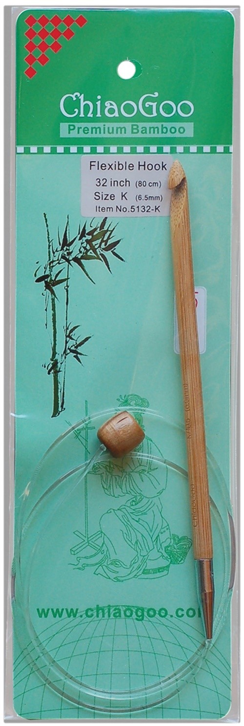 ChiaoGoo 5132-K Flexible Tunisian Hook 32"-Size K10.5/6.5mm