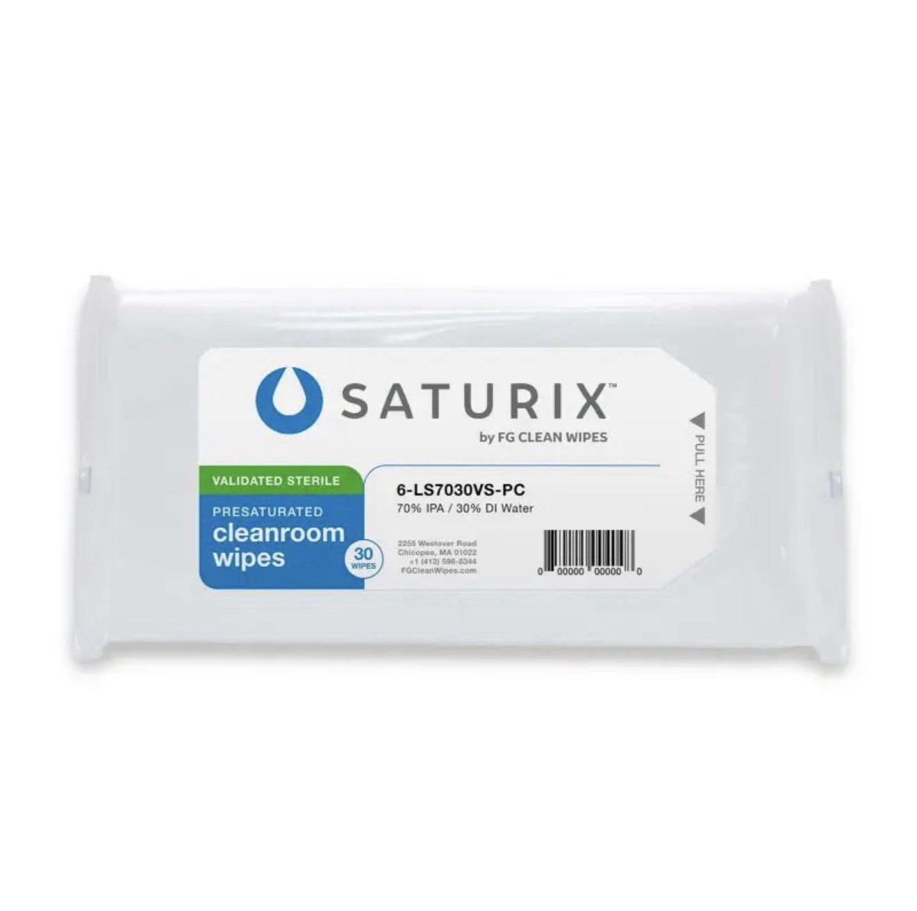 FG Clean Wipes Saturix Sterile 70% Presat Polyester Cellulose Wipes – Case