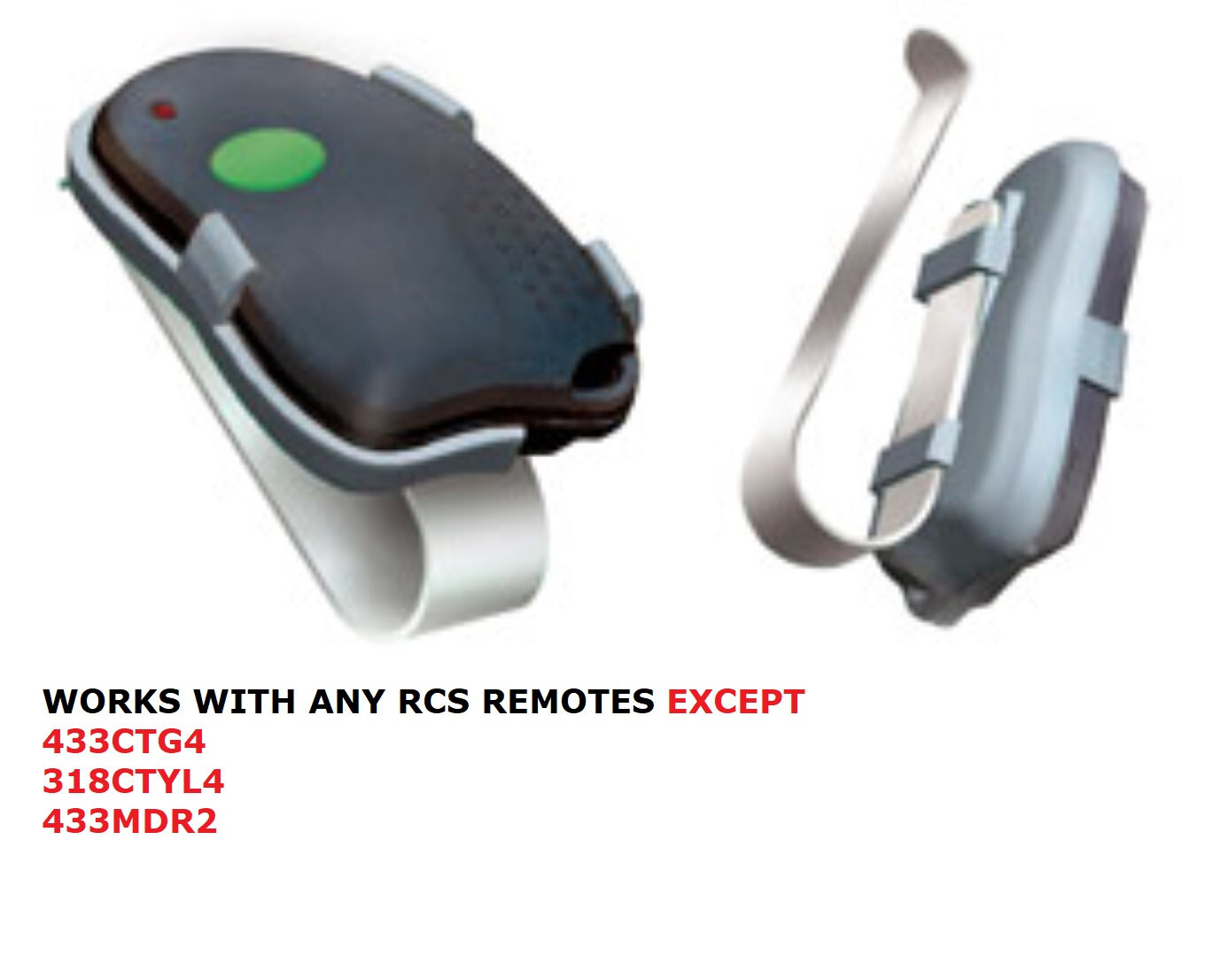 RCS Remotes RCS-TxVH Visor Clip Holster for All RCS Remote Controls Except List