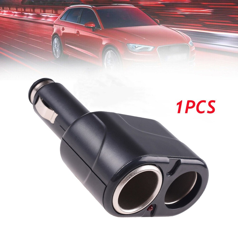 Two way Car Charger Adapter with Dual Sockets for Enhanced Device Connectivity