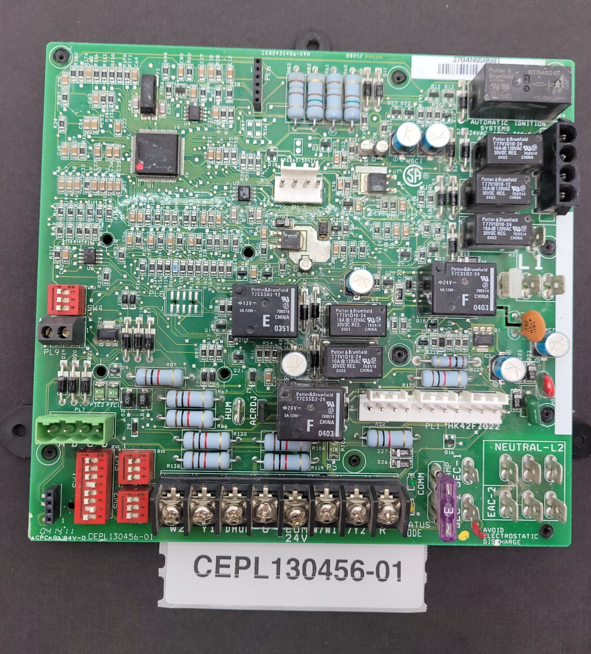 TESTED🔥 CEPL130456-01 Furnace Control Board HK42FZ0223309 CEBD430456-16A