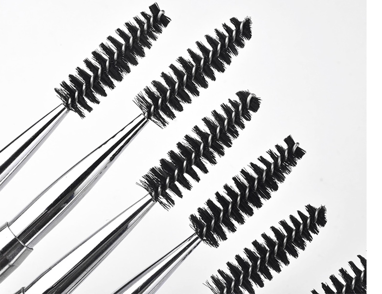 2PCS Mascara Wands Applicators for Eyelash Extensions and Eyebrows, Pink