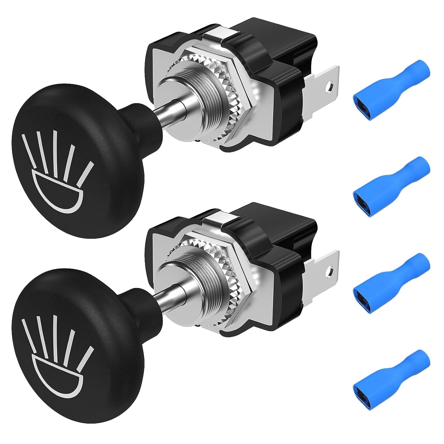Joinfworld Golf Cart Headlight Switch Push Pull Type 12 Volt Universal Light Swi