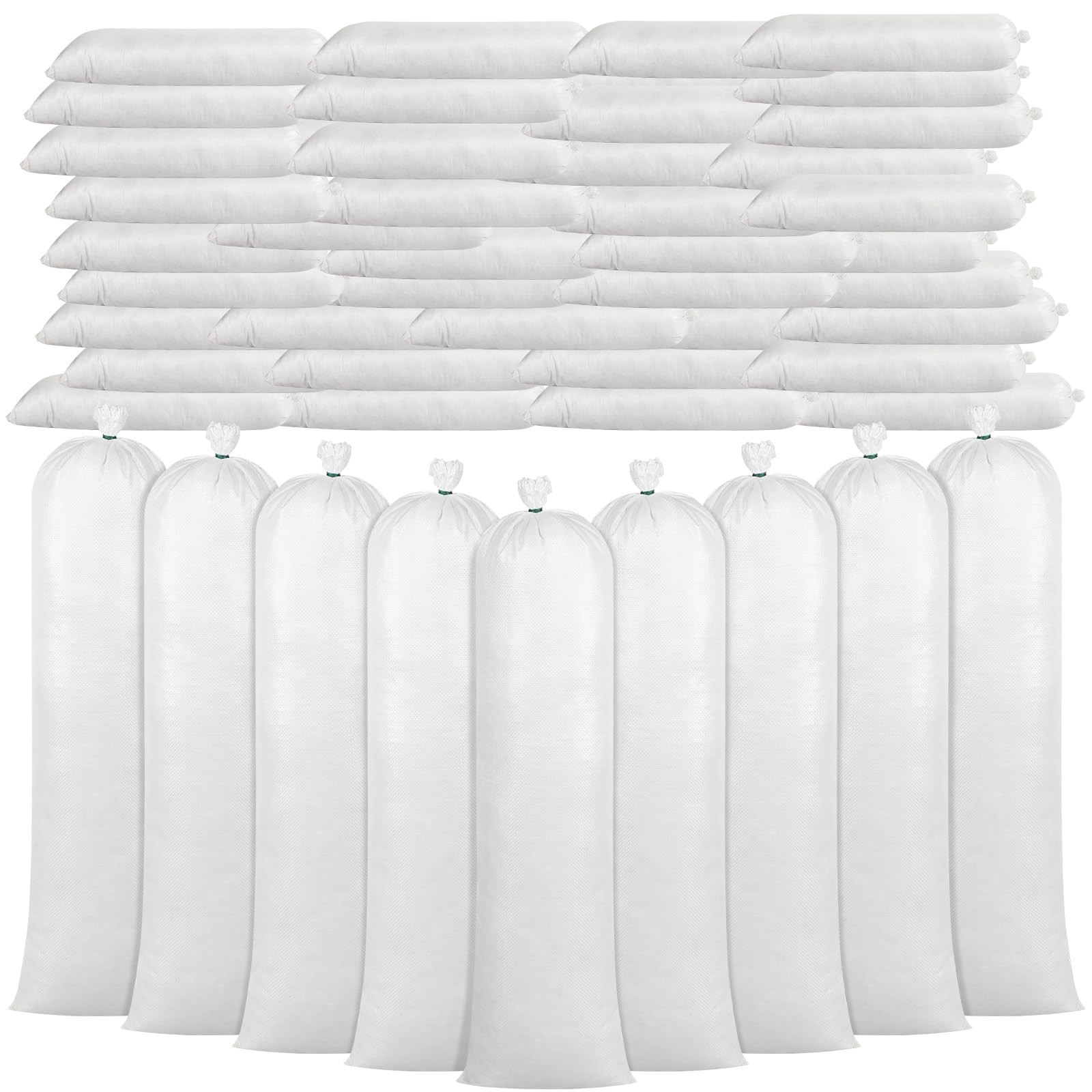 50 Pcs Sand Bags for Flooding Heavy Duty Sand Bags Sandbags for Flooding Tube...