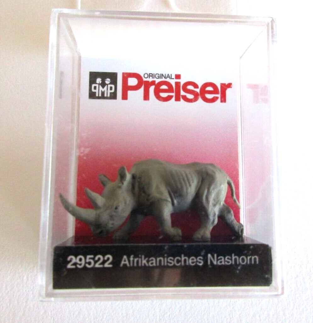 Preiser HO - African Rhinocheros #29522 (NIB)