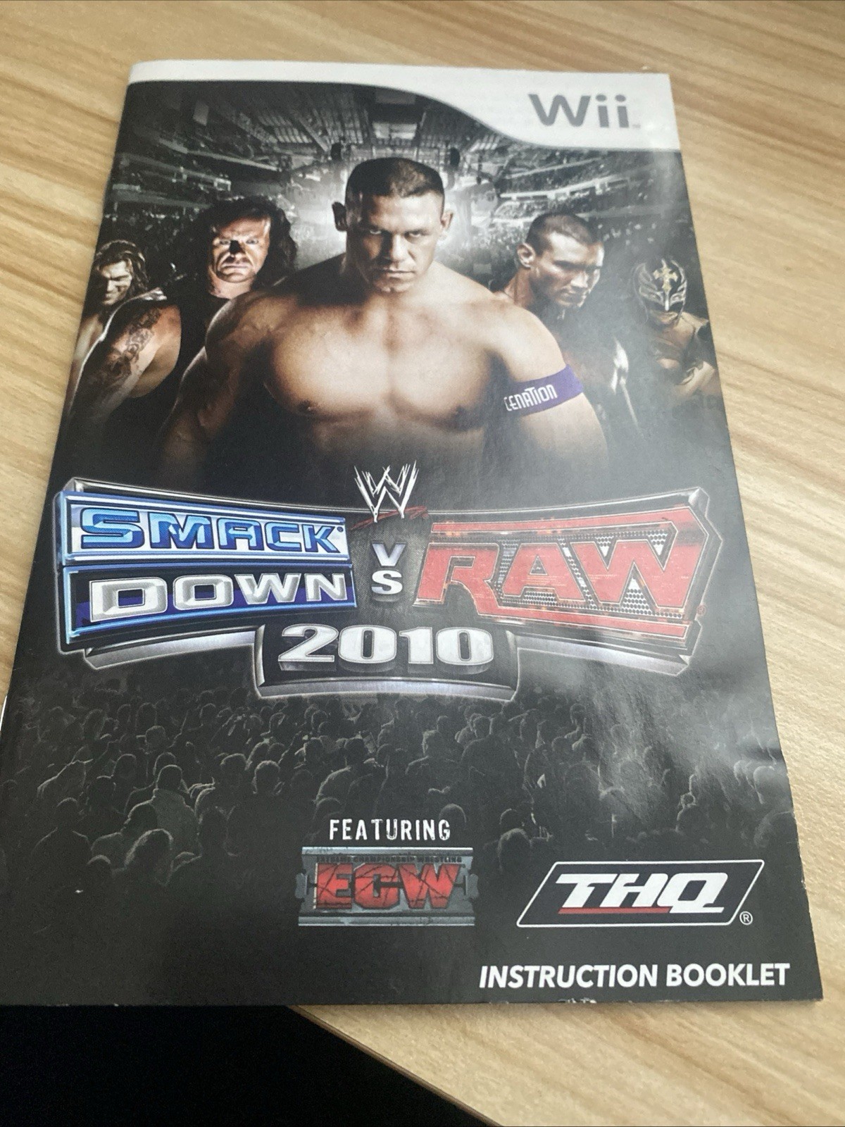 Smackdown Vs Raw 2010 Nintendo Wii Manual Only Authentic