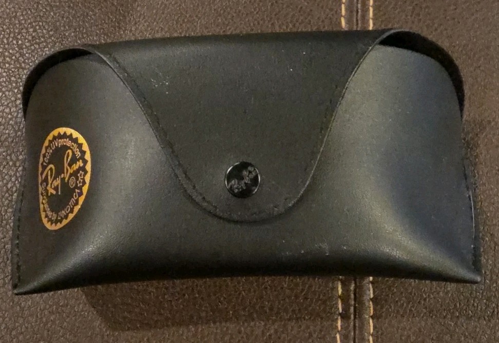 Ray-Ban Black Leather Sunglasses Case – Used, Great Condition