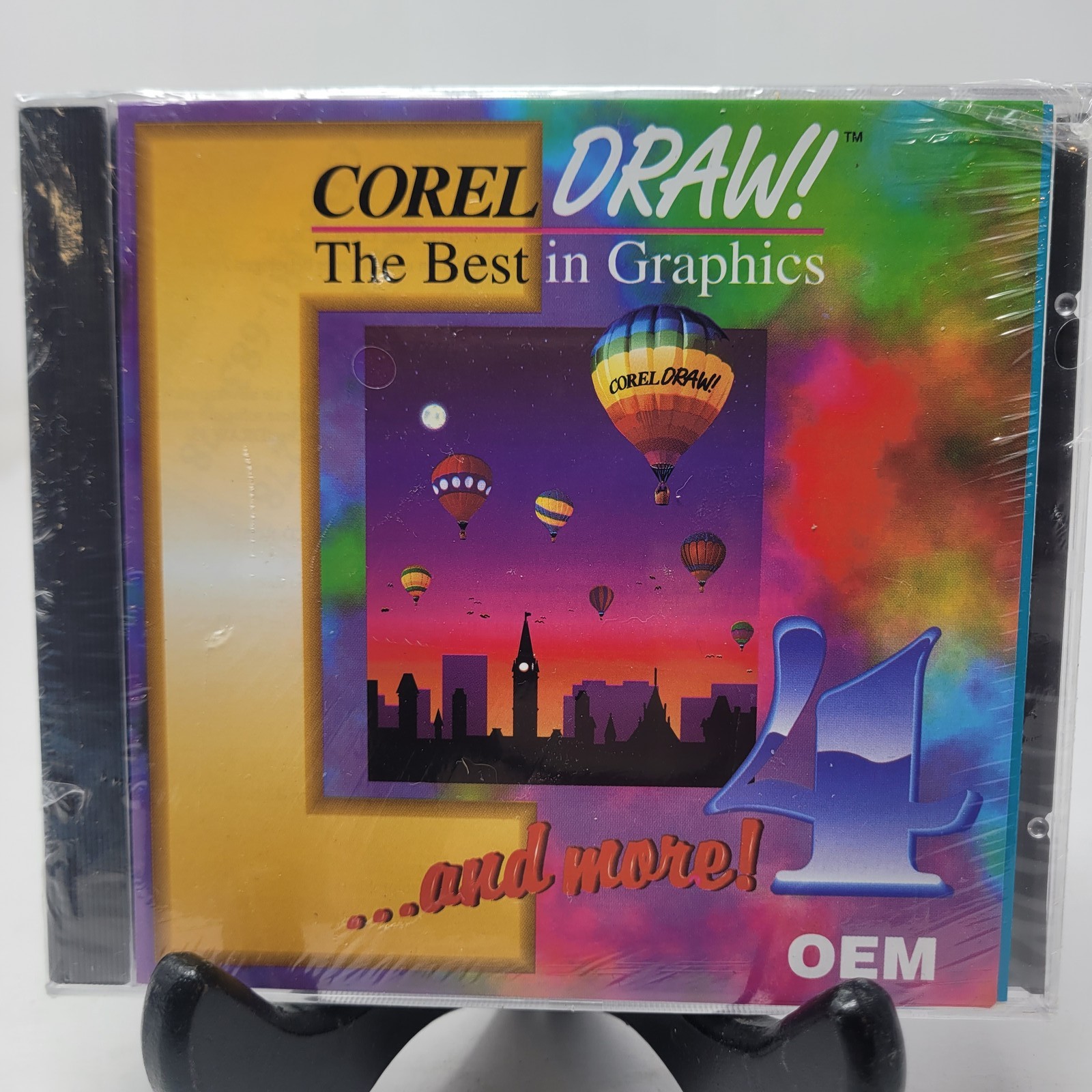 Corel DRAW! 4 OEM Graphics Software CD-ROM New Sealed Vintage Made in Ireland