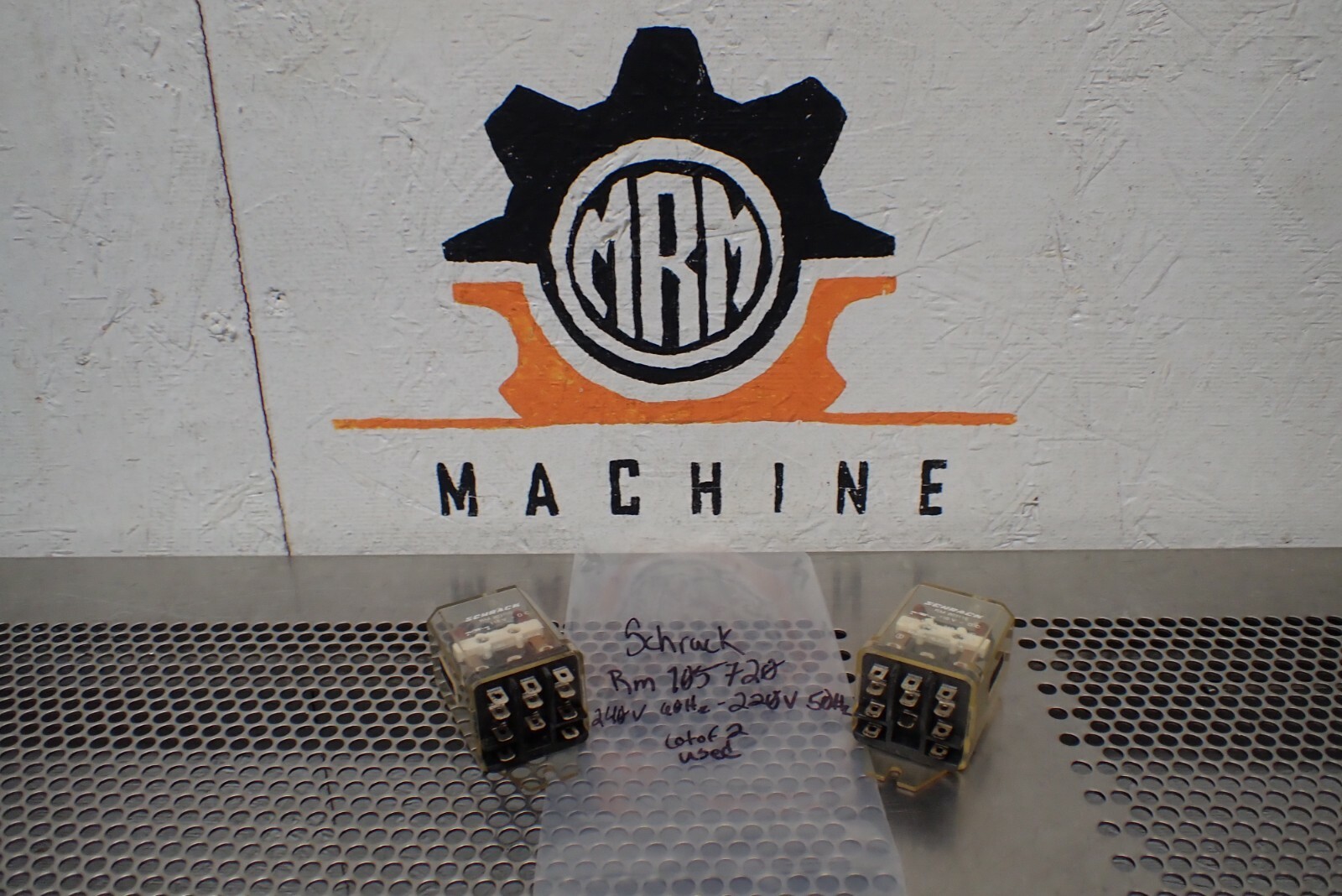 Schrack RM105720 240V 60Hz 220V 50Hz Relays Used With Warranty (Lot of 2)