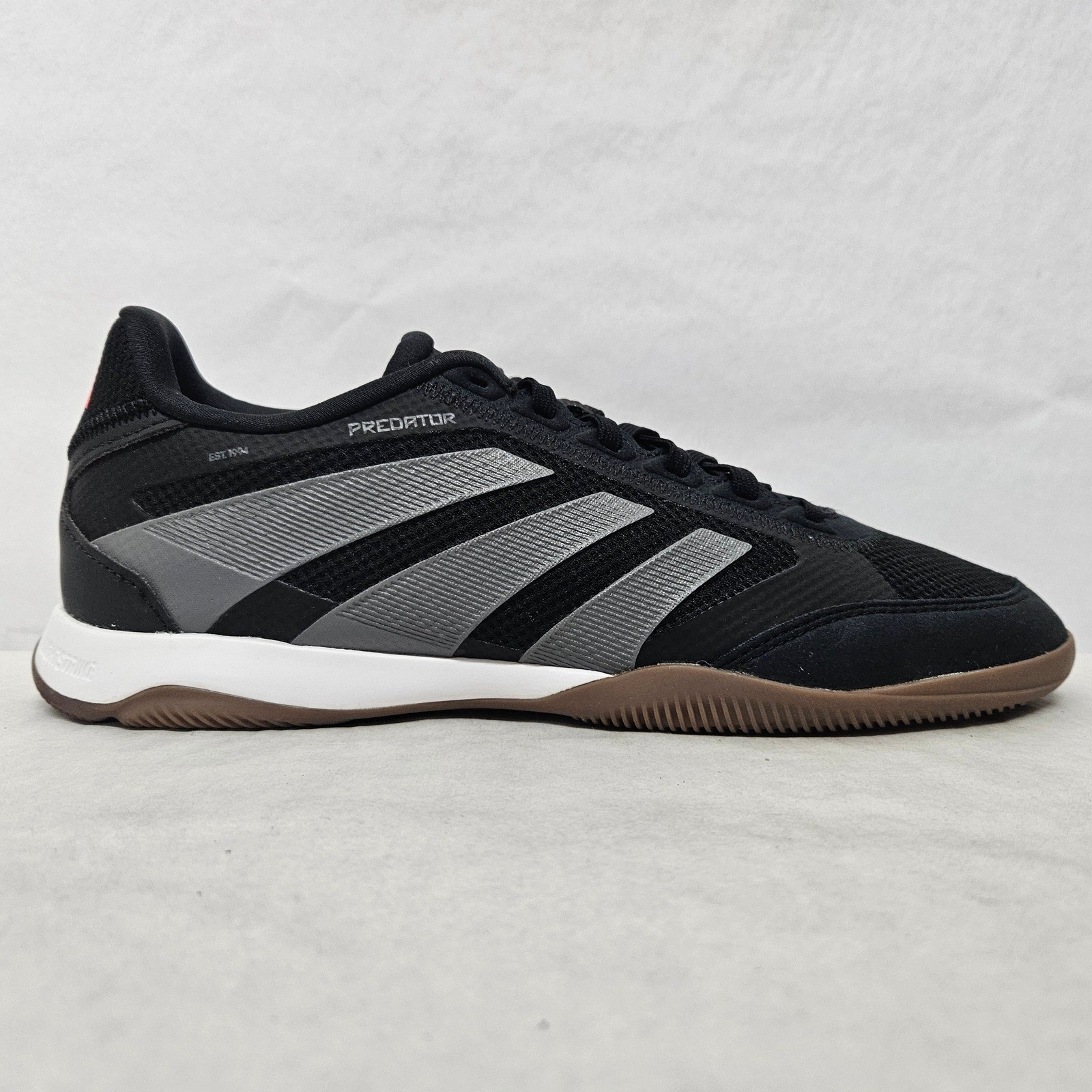 Adidas Predator League Indoor Soccer Shoes ID3781 Black Grey Red Mens Size 10