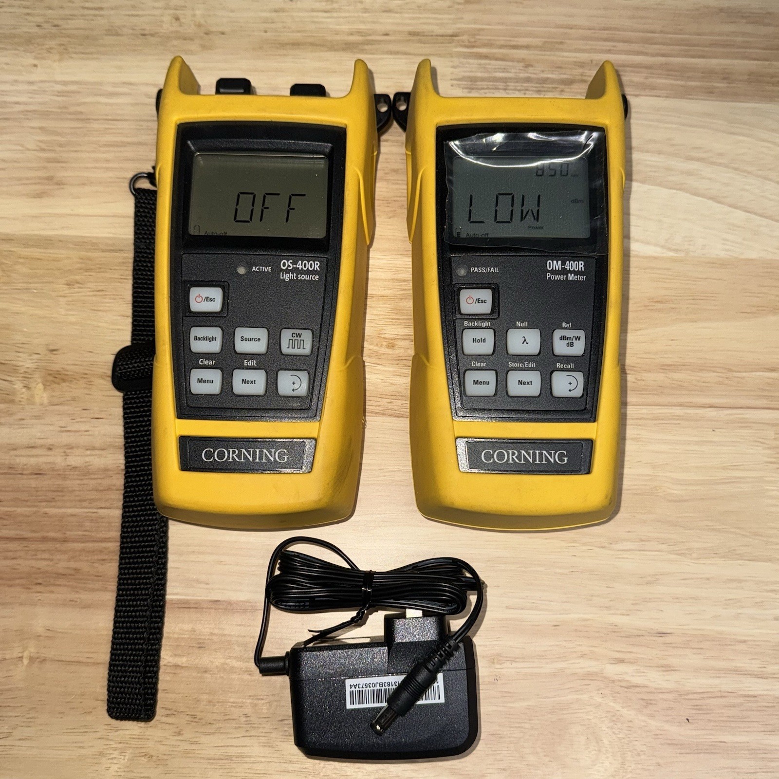 EXFO CORNING OS-400R SM MM Source & OM-400R OPM Optical Loss Test Set