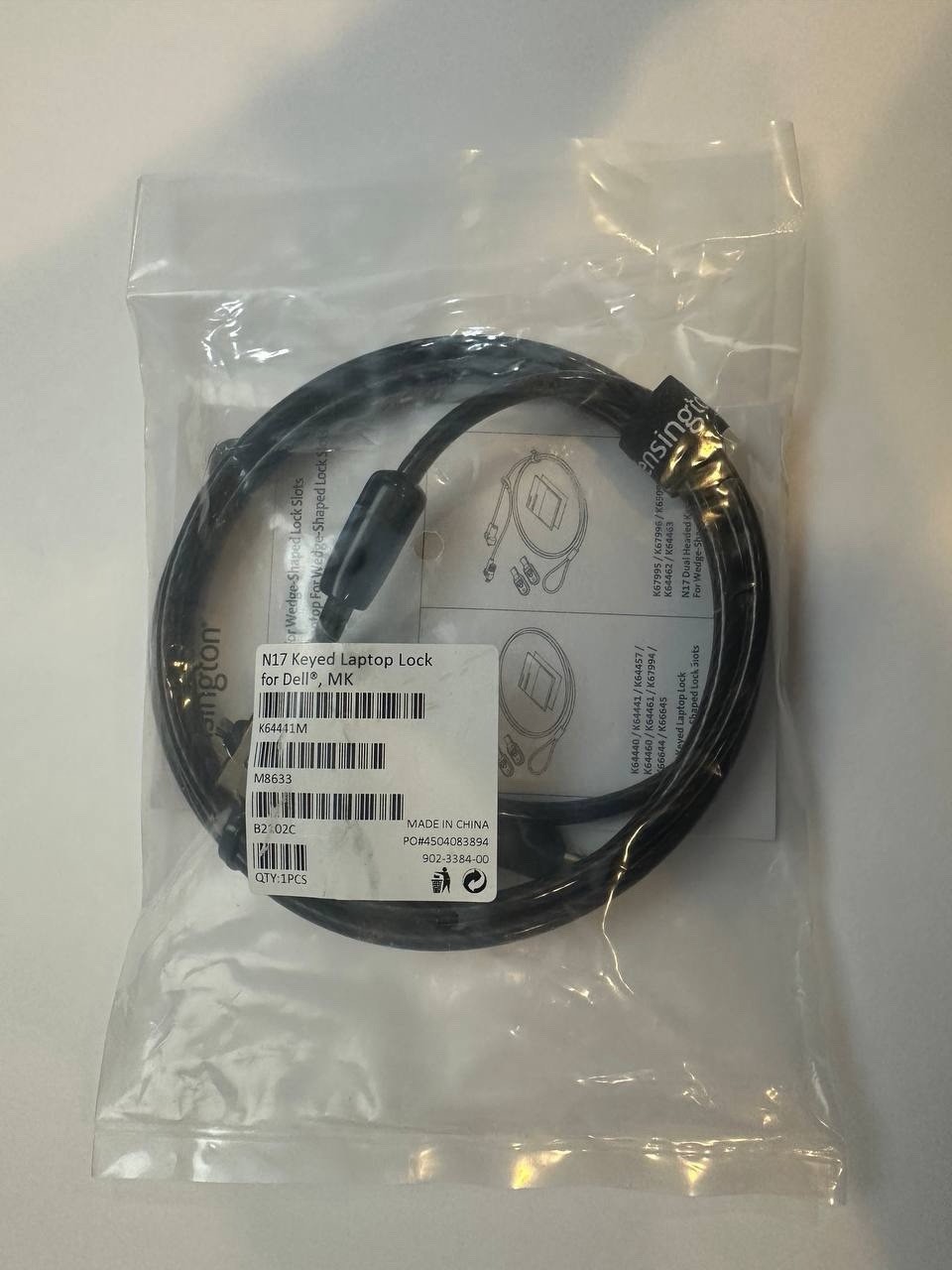 Kensington N17 Keyed Laptop Lock for Dell K64441M New OEM