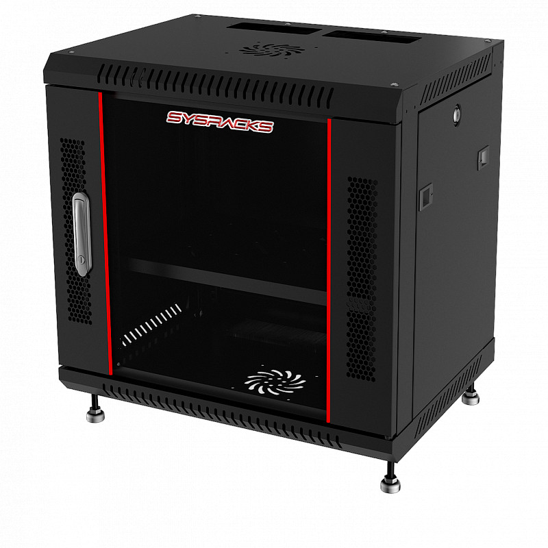 12U Sysracks Wall Mount IT Data Network Server Rack Cabinet Enclosure 24" Depth