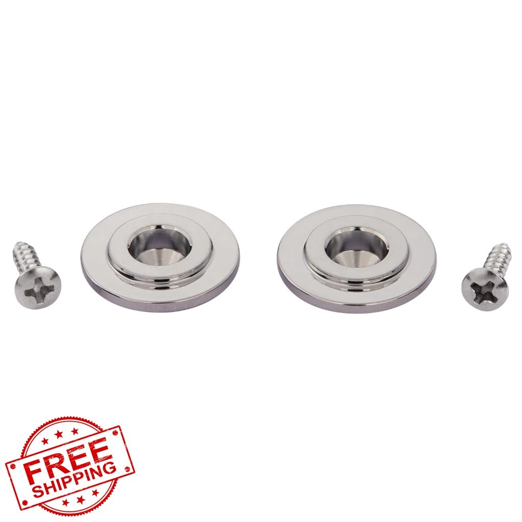 KAISH Chrome Bass String Guides Retainers 2-Pack