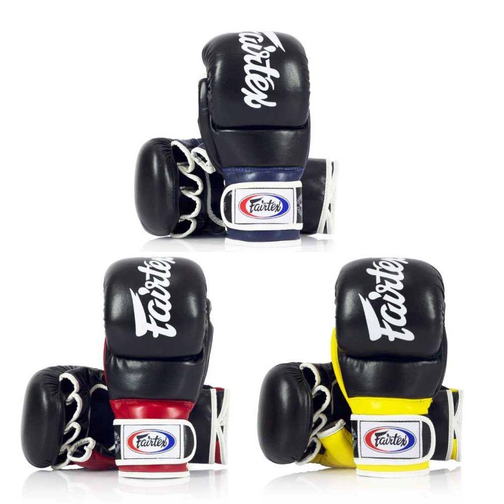 Fairtex FGV18 Hybrid Super Sparring Grappling Gloves Combat MMA Boxing Fight K1