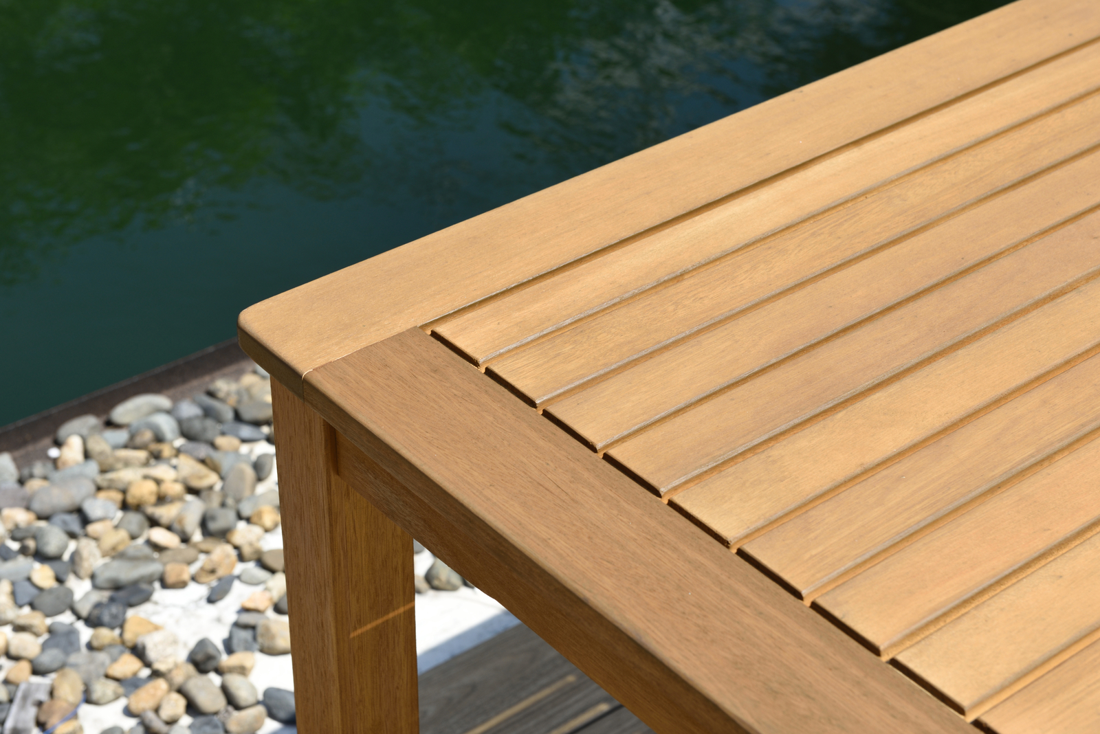 Amazonia Ravard 5-Piece Outdoor Dining Set | Teak Finish | Ideal for Patios