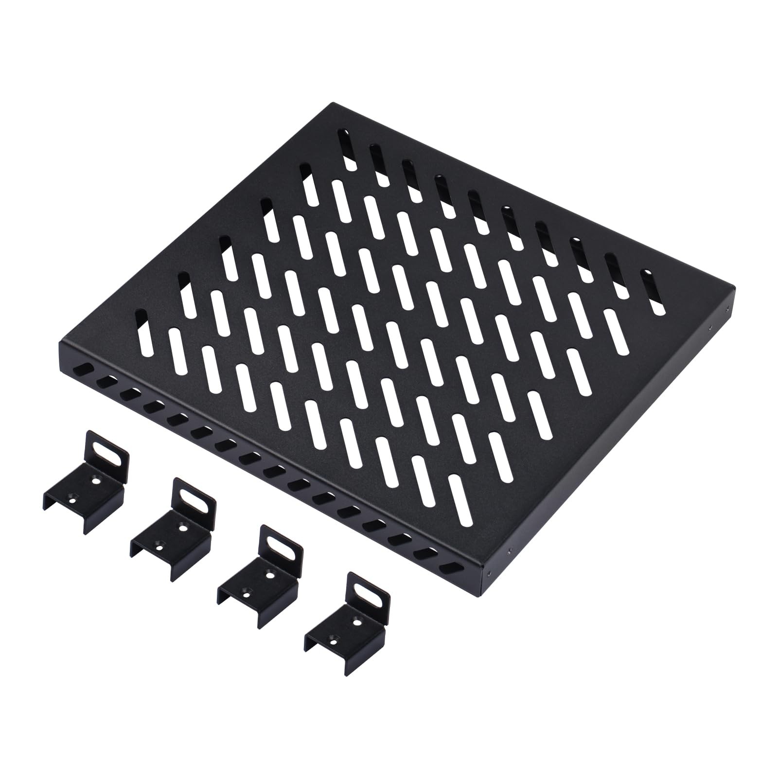 10 Inch 0.5U High Duty Vented Rack Shelf For DeskPi RackMate T1/T0 Server
