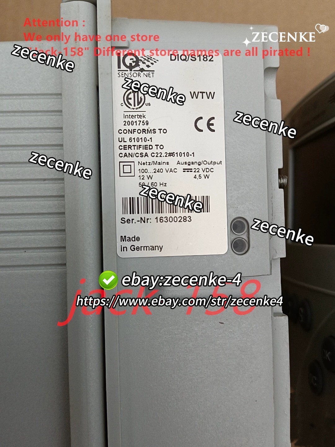 1PC DIQ/S 182 BY DHL OR Fedex