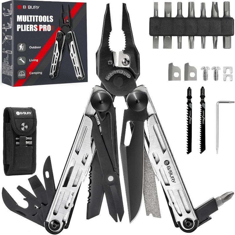 Multitool Pliers Pro BI2045 Stainless Steel 31-in-1Multi Tool Pliers Replaceable