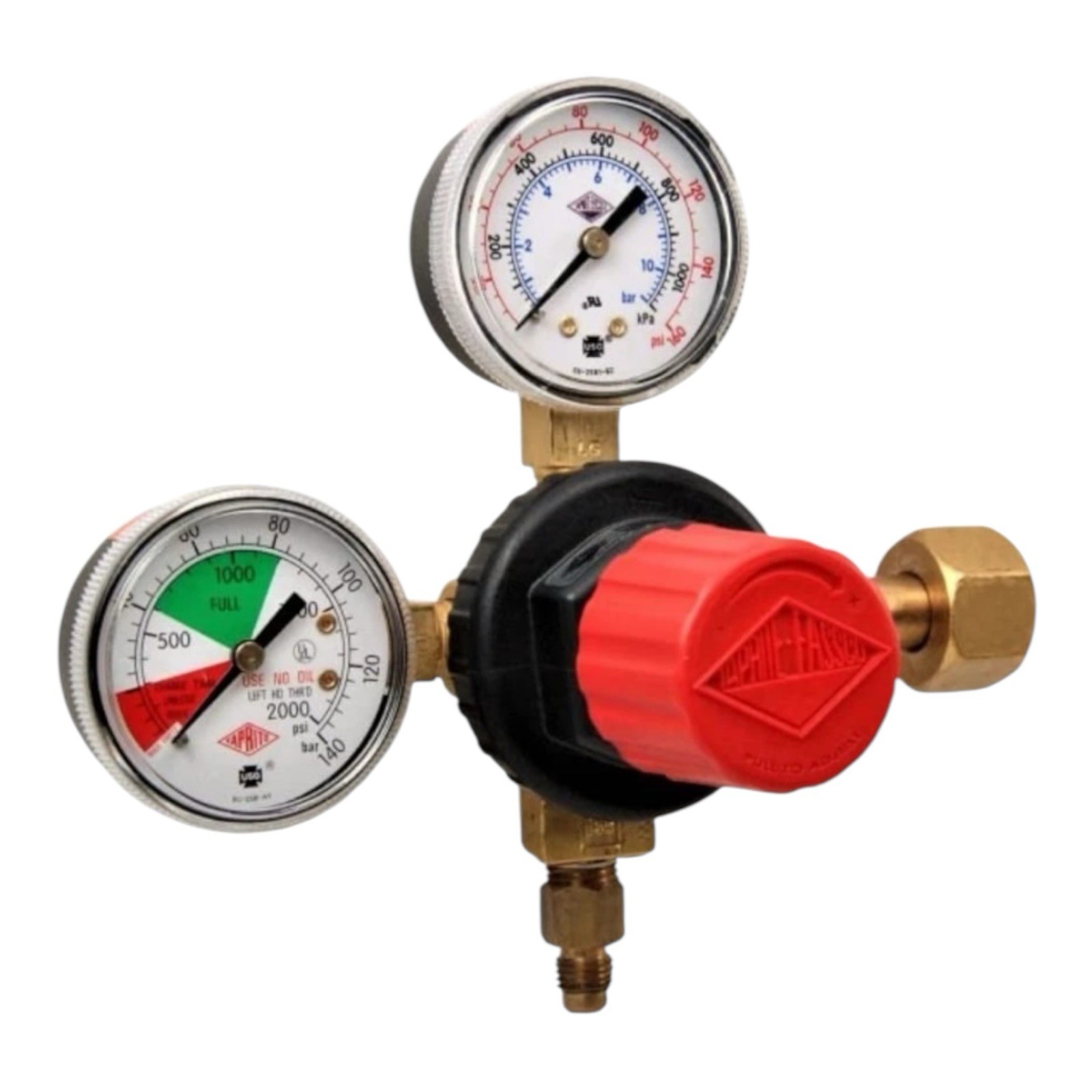 T5741PMHP High Pressure CO2 Regulator 160# 2000# Primary Beer Soda Tank New