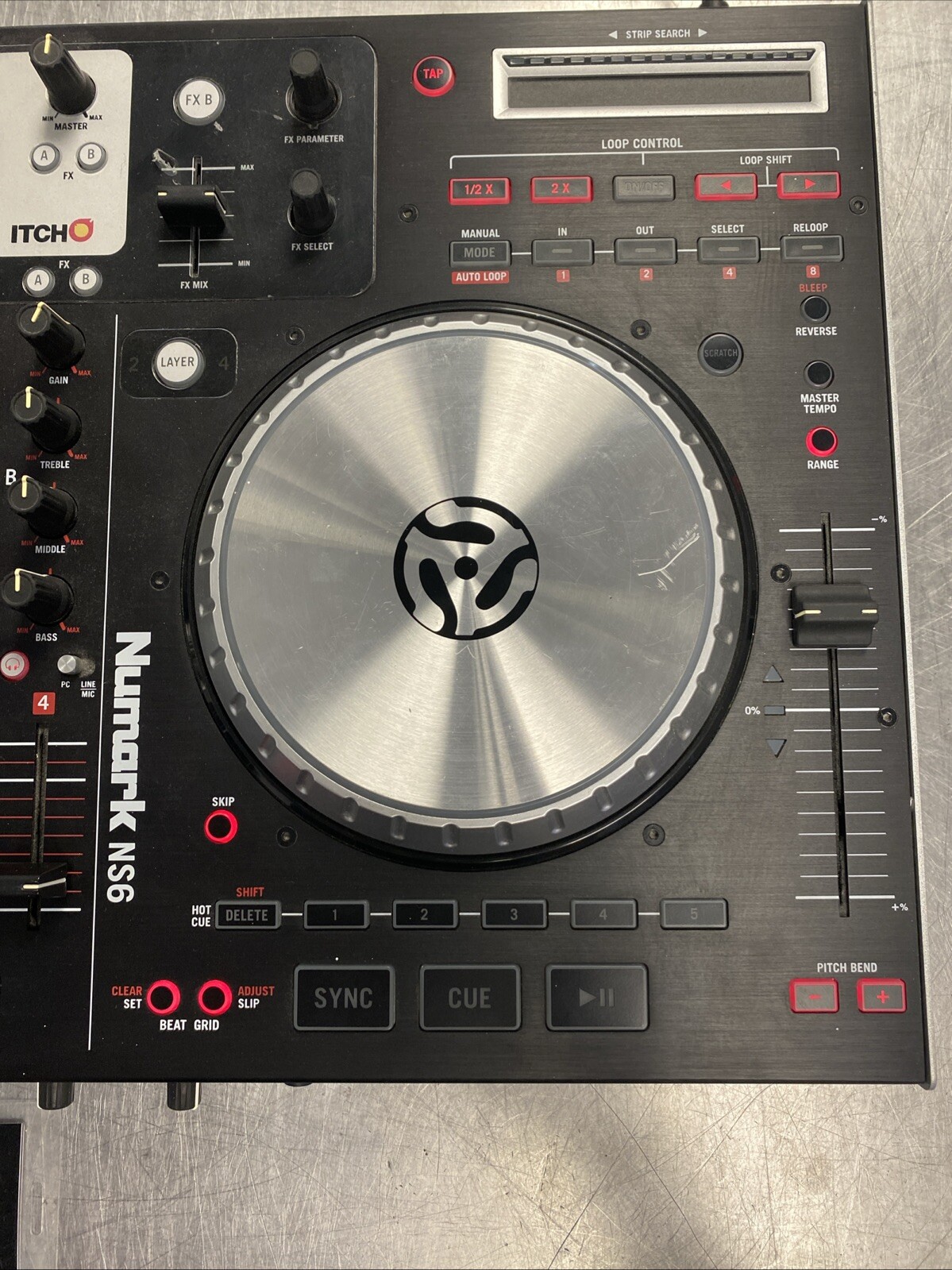 Numark NS6 4 Channel DJ Controller Untested
