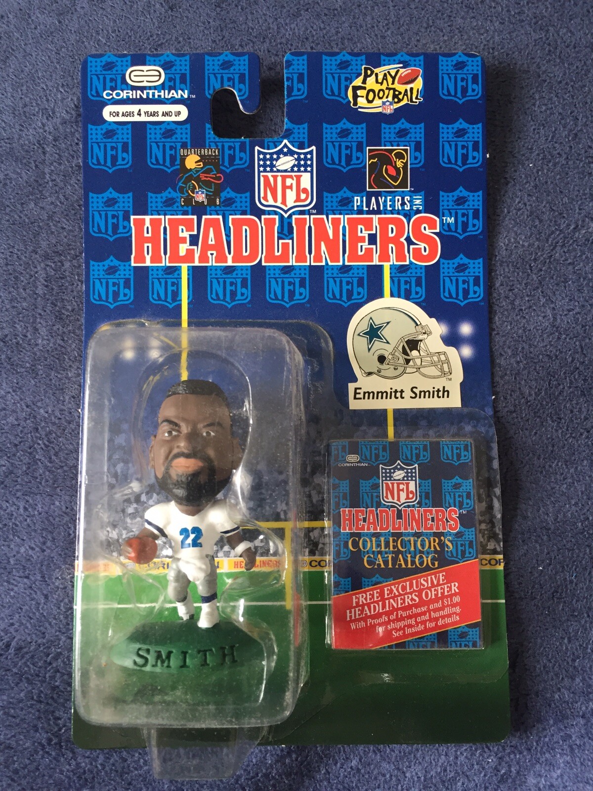 1996 Headliners Emmitt Smith Figure New In Package