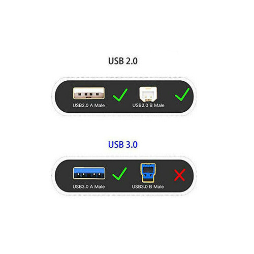 6FT USB 2.0 Cable for Yamaha Keyboard Controller: PSR-E373, PSR-E473, PSR-EW310