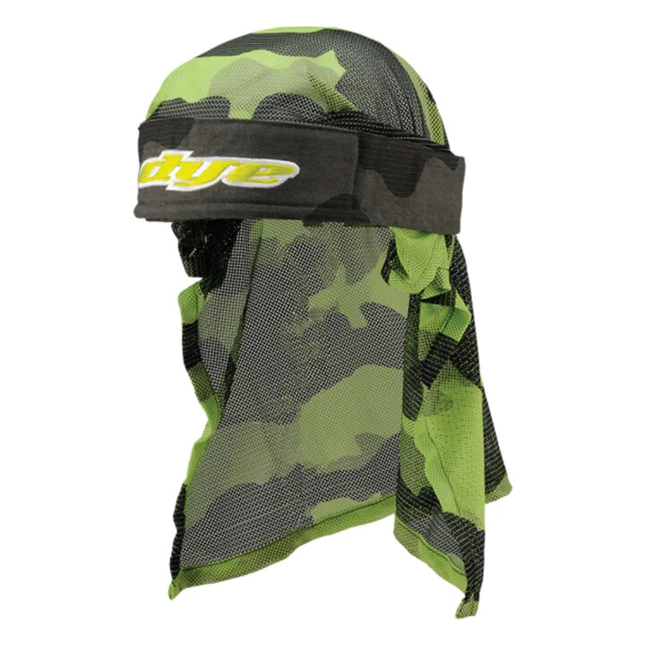 Dye Paintball Performance Headwrap Head Wrap - Bomber Grey/Lime Green