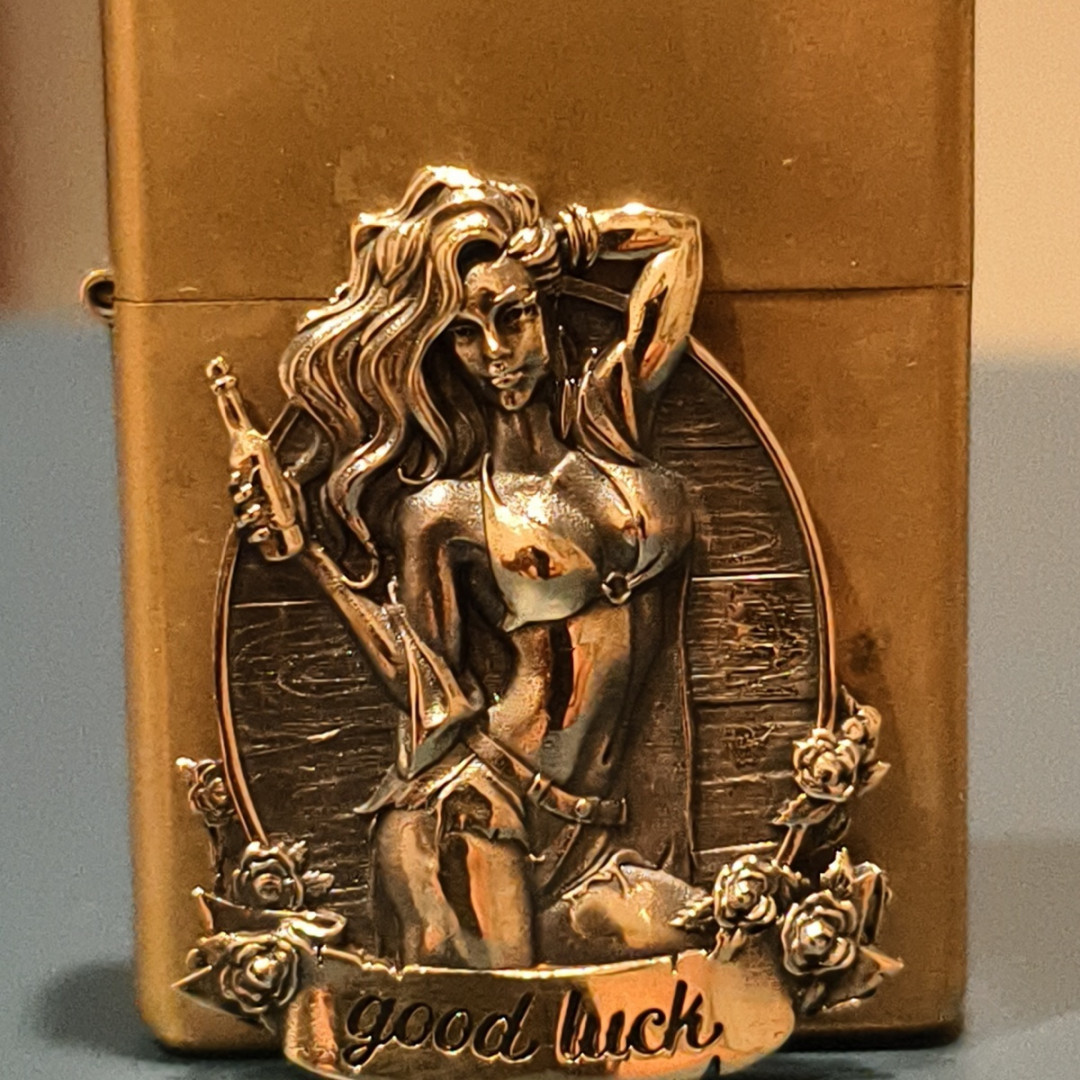 Brass Beauty Kerosene Lighter Decal (Lighter Not Included)