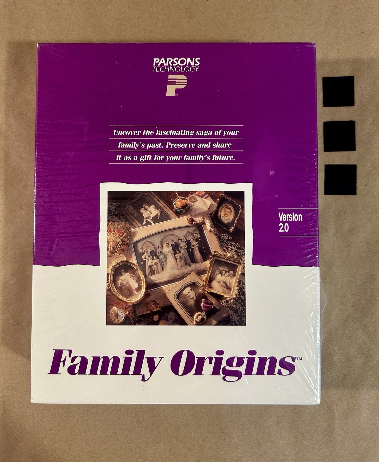 Parsons Technology, Family Origins, Version 2.0, 3.5" Format, Unopened