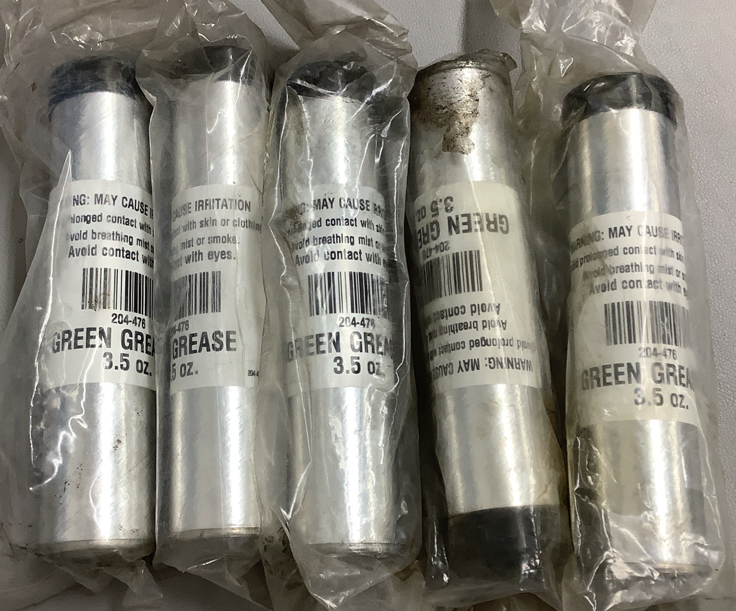 Lot of 5 ThermoKing Green Grease 204-476, 3.5oz for Comp Clutch Bearing (b649)