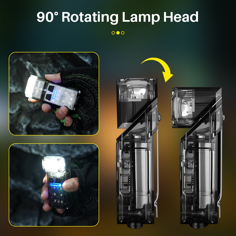 Rechargeable LED COB Work Light Mechanic Flashlight Lamp Magnetic Base Bright