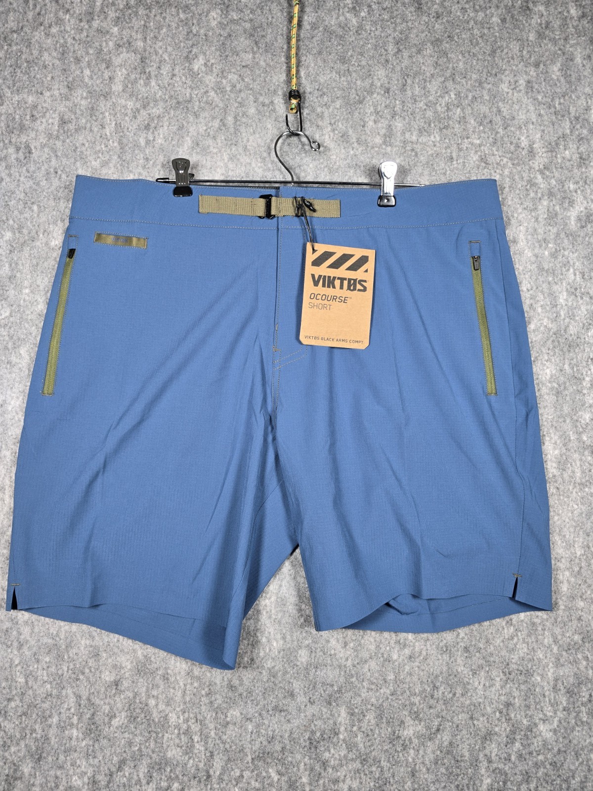 VIKTOS Ocourse Hybrid Blue Shorts Mens Size 38 Inseam 9" Tactical Gym Swim NWT