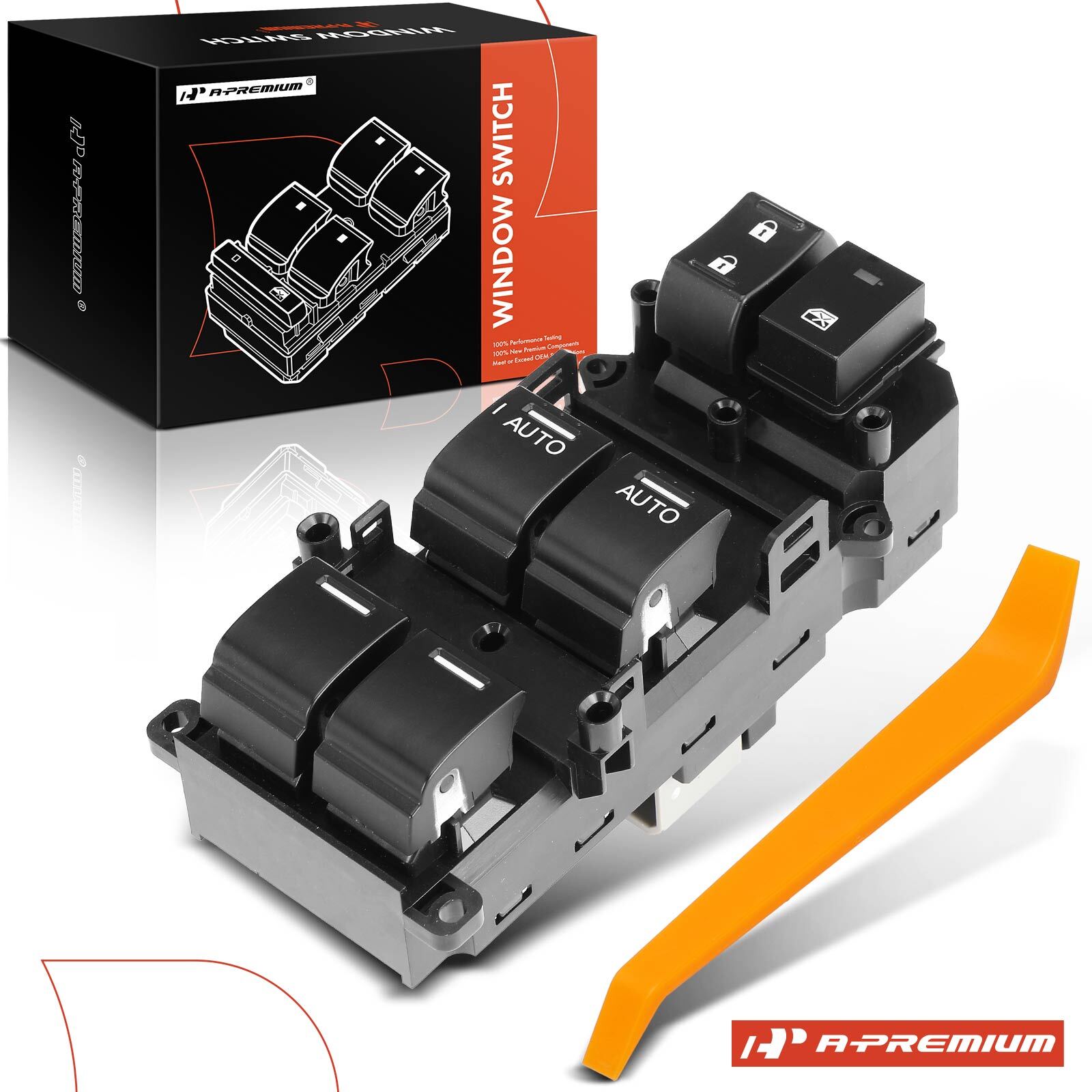 A-Premium Front Left Power Window Switch for Honda Accord 2008-2012 2.4L Sedan