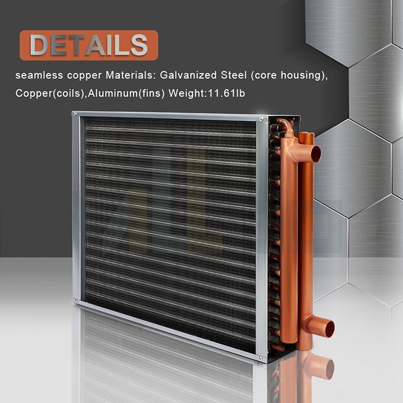 16"x18” Heat Exchanger Water to Air, Stainless Steel For Outdoor Wood Furnaces