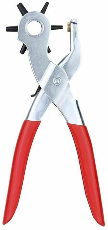 Puncher Tool Leather Punch Plier Leather Belt Revolving Perforator Round Hole
