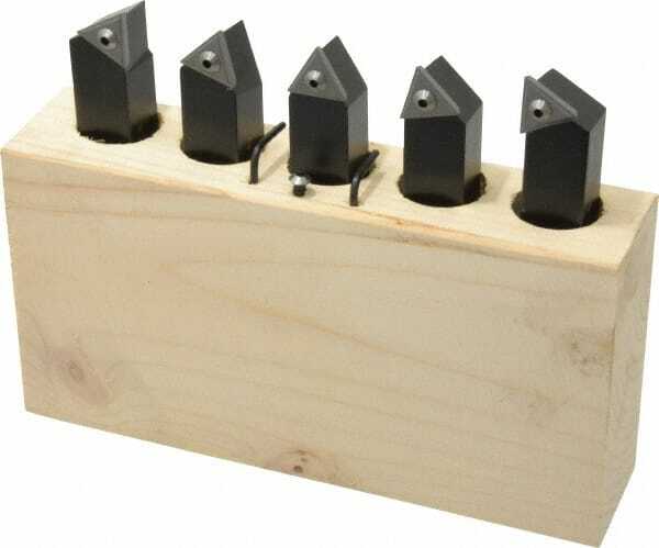 Interstate Indexable Insert Tool Bit Set 3/8" x 5/8" AL AR BL BR and E