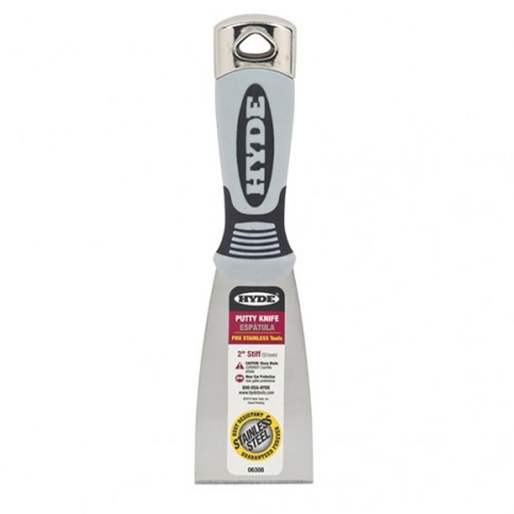 Hyde 06308 Stiff Pro Stainless Steel Putty Knife 51mm (2")