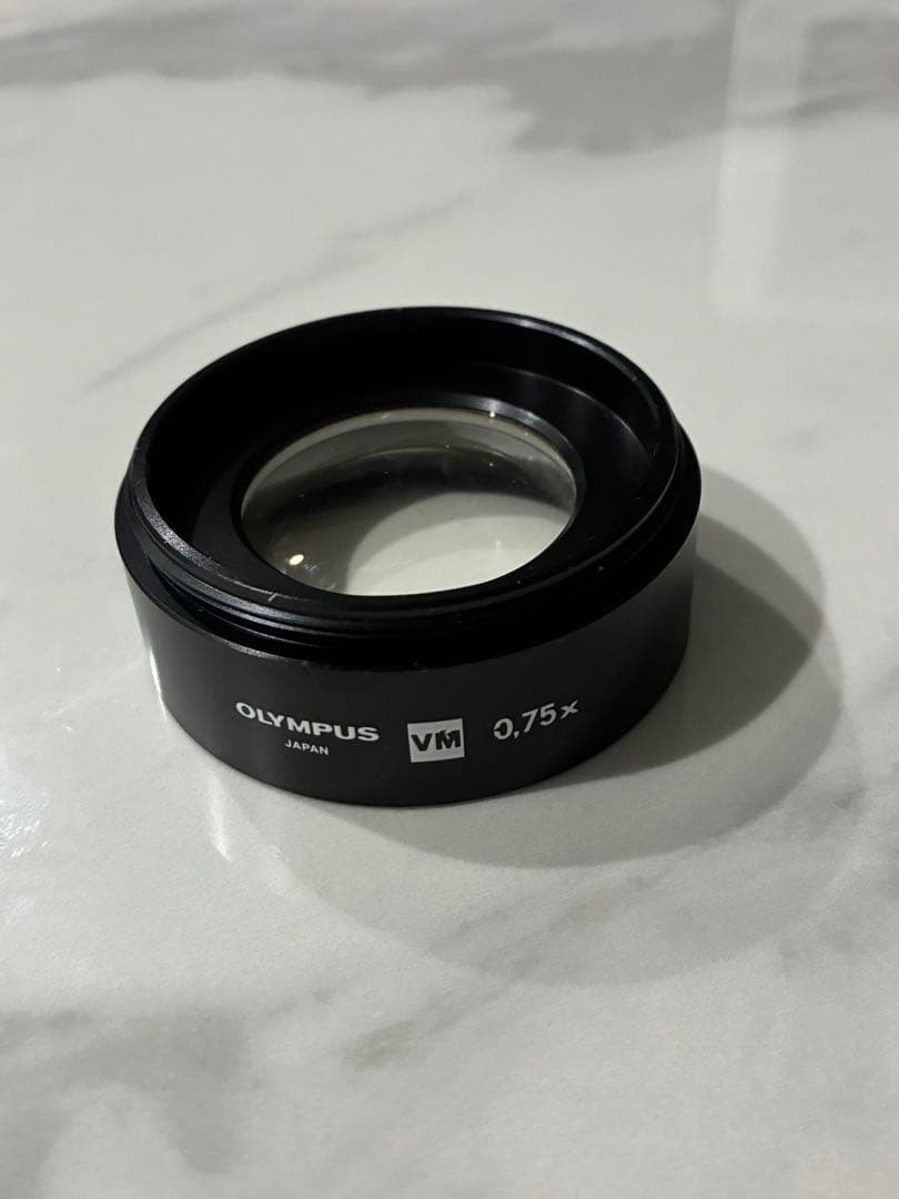 [EXC+5] Olympus VM 0.75x Auxiliary Objective Lens for Stereo Microscope Japan