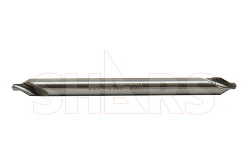 Shars #4 x 4" HSS 60° Combined Drill & Countersink Center Drill New !}
