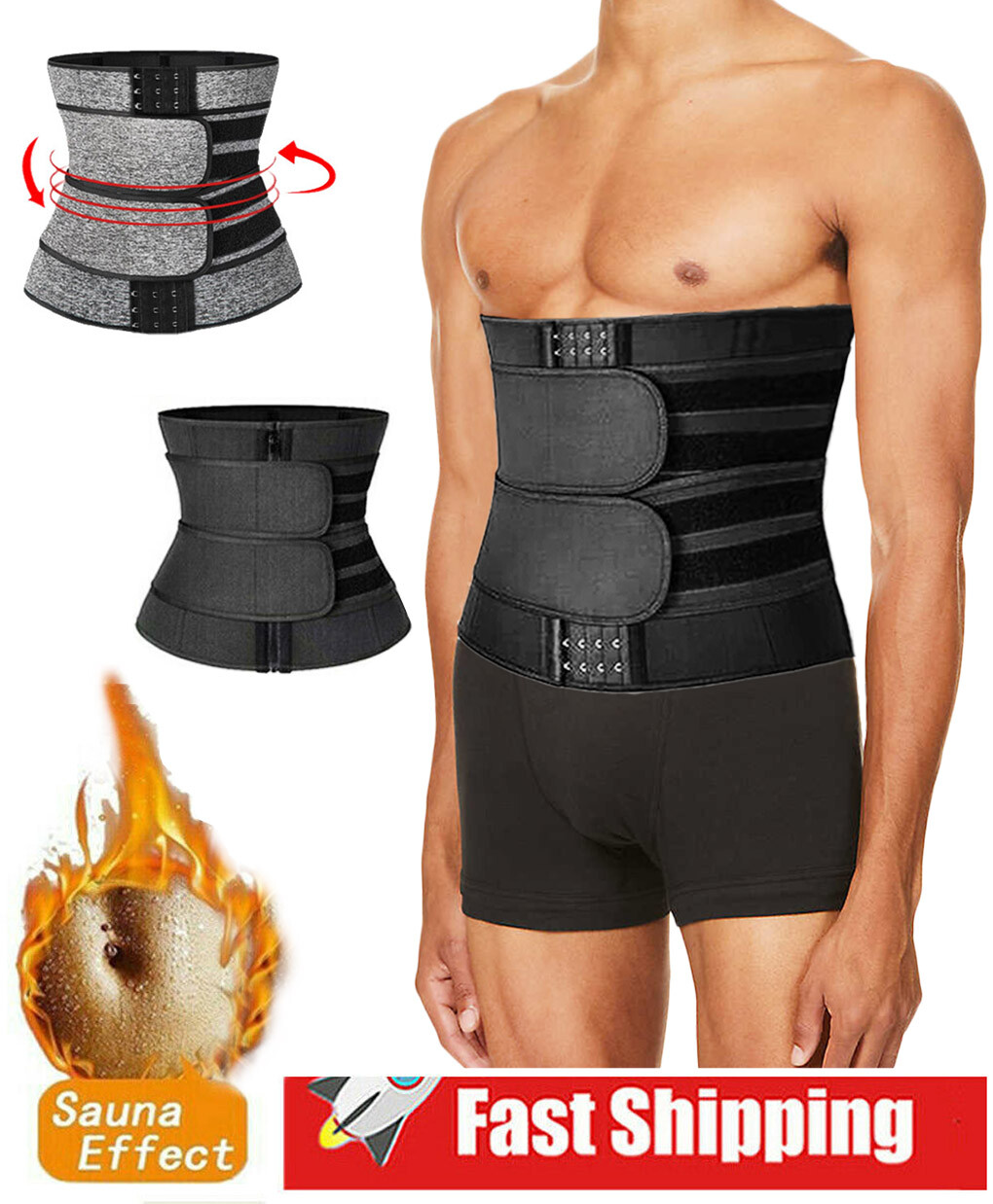 Lumbar Lower Back Support Brace Posture Orthosis Waist Belt Trimmer Pain Relief