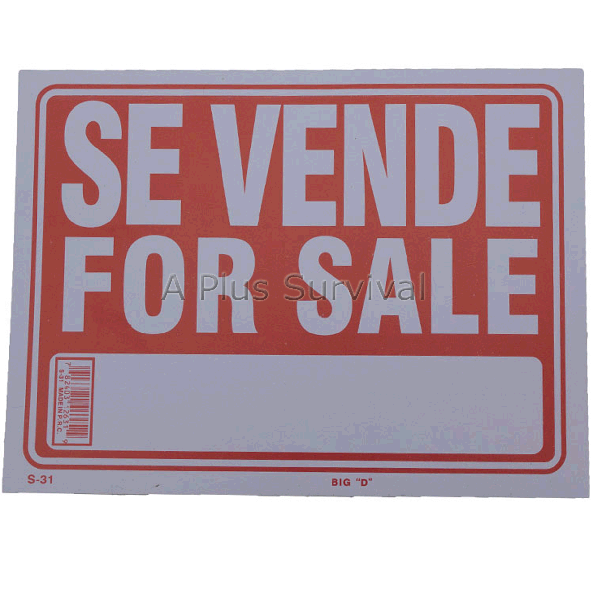 2 Pack - Se Vende For Sale 9"x12" Business Office Car Truck Home Garage Sign