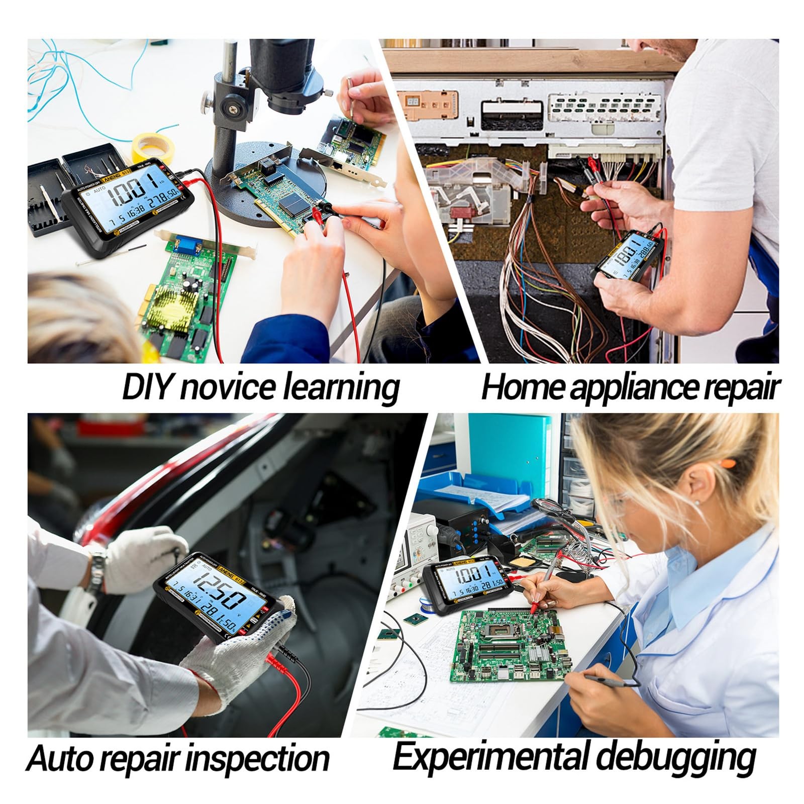 Digital Multimeter Tester4000 Counts Voltage Testerautoranging Trms Volt Meterla