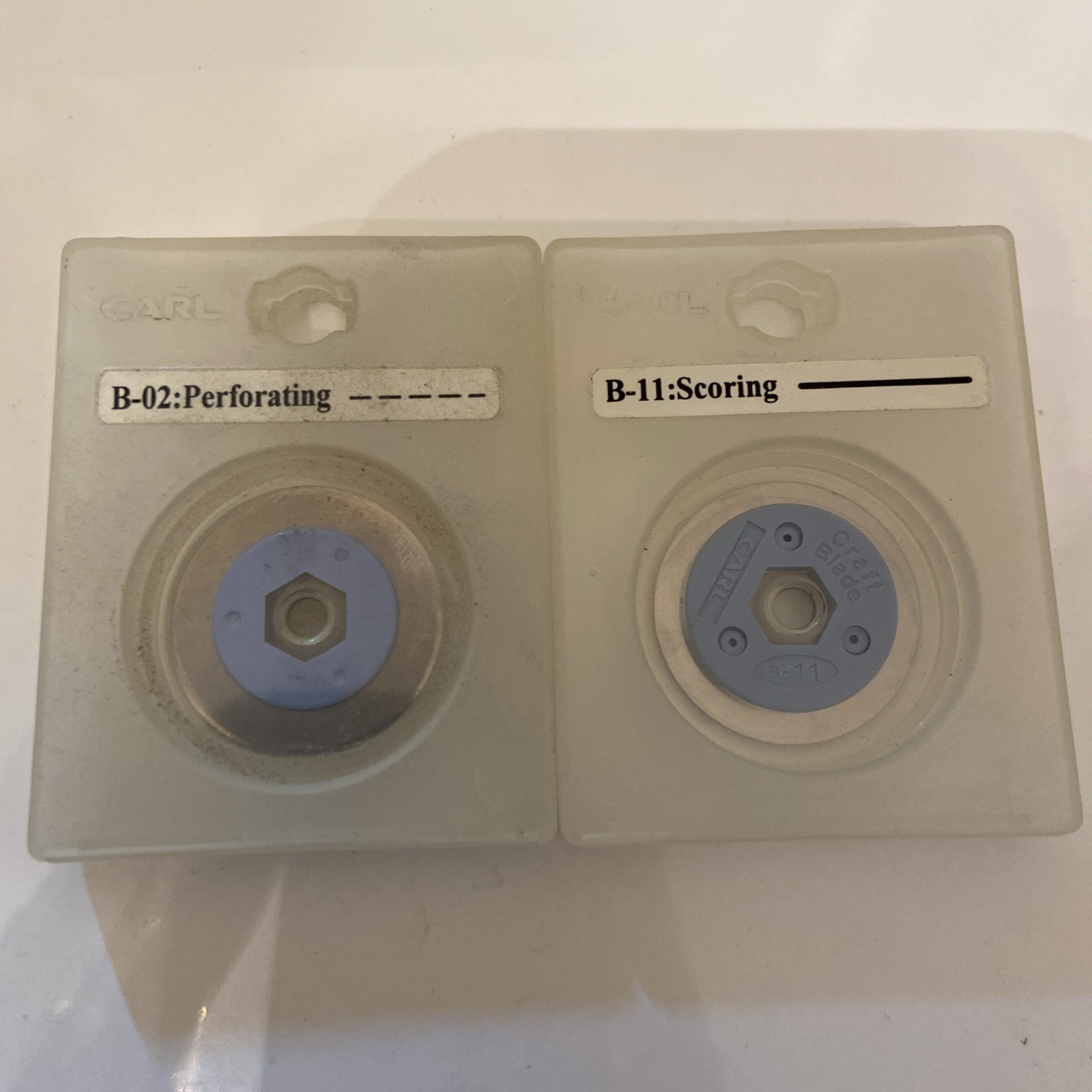 Set of Two Carl Blades - B-02 Perforating and B-11 Scoring