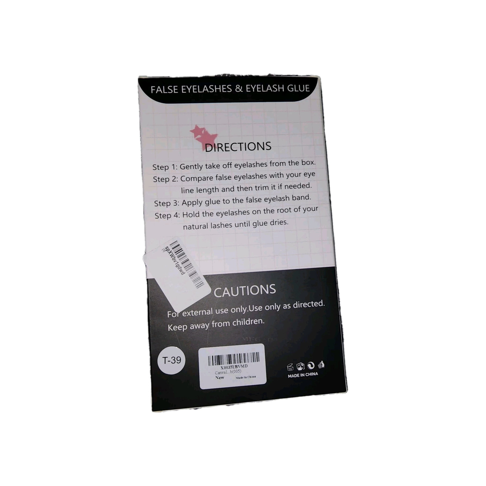 Canvalite False Eyelashes with Glue