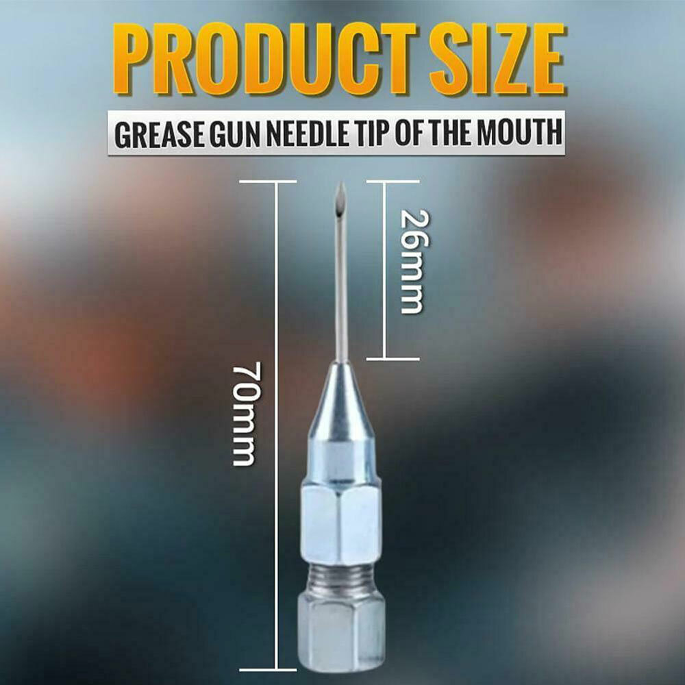 Needle Nose Grease Gun Attachment Dispenser Nozzle Adaptor 8mm Diameter