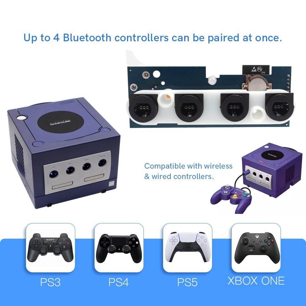 NGC Bluetooth Gamepad Wireless Controller Internal Adapter For GameCube Console