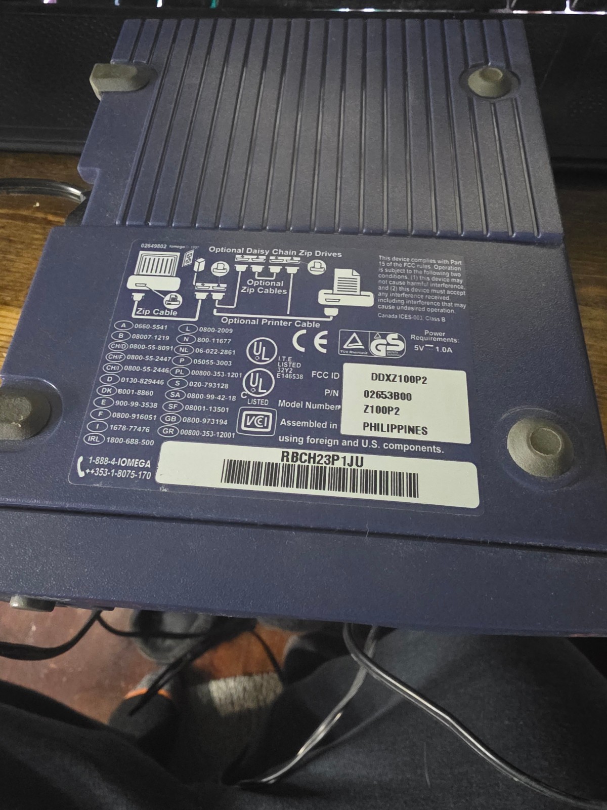 Genuine iOmega Zip 100 Zip Drive Z100P2 Drive